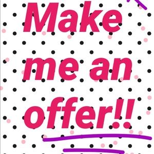 I take all reasonable offers!!